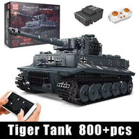 Schimmel König Militärs Pielzeug Die App & RC Motorisierte Tiger Tank Modell Montage Technische Auto Baustein Kinder Weihnachts Geschenke