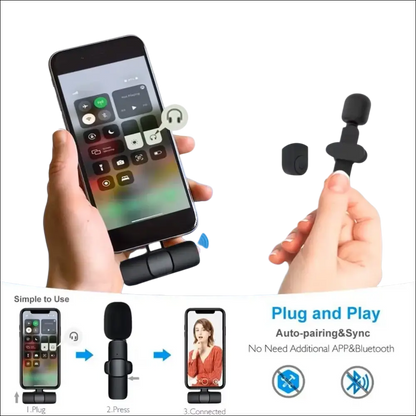 Kompakter Wireless Mikrofon für Kreative.